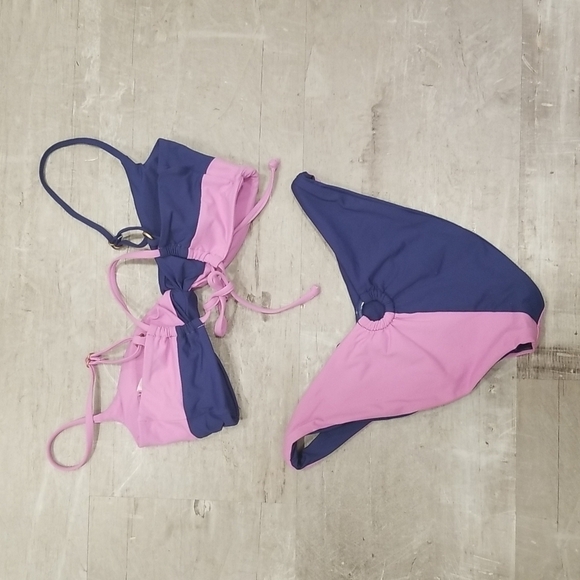 💕L*SPACE💕  Color Block Bikini Set (Ringo Top L + Mercury Classic Bottom M) NWT - Picture 14 of 16